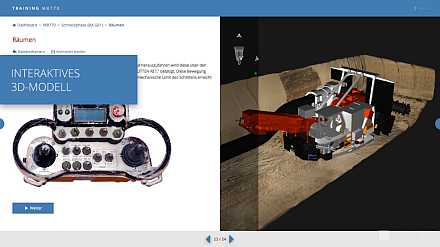 Screenshot Interaktives 3D-Modell
